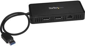 StarTech.com USBA2DPGB USB to Dual DisplayPort - Mini Dock - Mac & Windows - Dual 4K 60Hz - GbE - DisplayPort Hub - Dual Monitor Docking Station