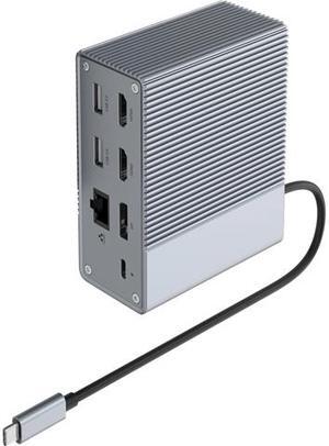 HyperShop HyperDrive 12 Port USB C Docking Station for MacBook Pro, MacBook Air, PCs, & Laptops