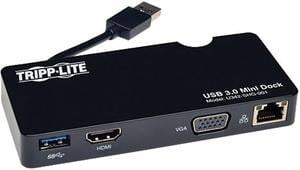 Tripp Lite USB 3.0 SuperSpeed HDMI / VGA Mini Docking Station with Gigabit Ethernet (U342-SHG-001)