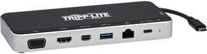 Tripp Lite Black U442-DOCK16-B USB Dock, Triple Display - 4K HDMI & mDP, VGA, USB 3.2 Gen 1, USB-A/C Hub, GbE, 60W PD Charging