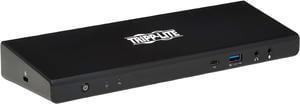 Tripp Lite Black U442-DOCK21-B USB-C Dock, Dual Display - 5K 60 Hz DP, 4K 60 Hz HDMI, USB 3.2 Gen 1, USB-A/C Hub, GbE, 85W PD Charging, Black