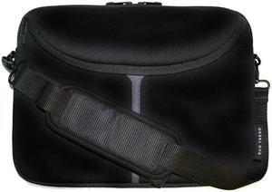 Eco Style Black/Gray Embark 12.1" Neoprene Netbook Sleeve with Shoulder Strap Model EEMB-GR12