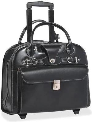 McKlein Edgebrook Carrying Case (Roller) for 15.4" Notebook - Black McKlein Edgebrook Carrying Case (Roller) for 15.4" Notebook - Black