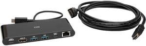 C2G Black C2G54479 USB-C 6-in-1 Mini Dock Kit for Laptops