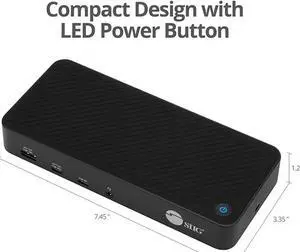 SIIG Black JU-DK0P11-S1 Notebook Docking Station