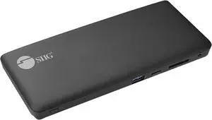 SIIG Black JU-DK0R11-S1 USB-C Triple Video MST Docking Station with PD