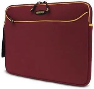 Mobile Edge SlipSuit - Neoprene Sleeve - 15.4"/17" Mac - Burgundy/Gold