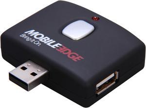 Mobile Edge - 4 Port USB Hub - Push Button Connector