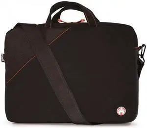 Sumo - Pant Pocket 14.1" Ultrabook or 15" MacBook Briefcase -  Black Suede