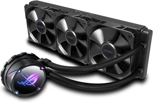 ROG Strix LC II 360 All-in-one Liquid CPU Cooler with Aura Sync, Intel LGA 1150/1151/1155/1156/1200/2066 and AMD AM4/TR4 Support and Three ROG 120 mm Radiator Fans ROG Strix LC II 360 All-in-one Liquid CPU Cooler with Aura Sync, Intel LGA 1150/1151/1155/1156/1200/2066 and AMD AM4/TR4 Support and Three ROG 120 mm Radiator Fans