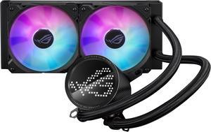 ASUS ROG RYUO III 240 ARGB AIO Liquid CPU Cooler 240mm Radiator, Asetek 8th gen pump solution, Anime Matrix LED Display and ROG AF 12S ARGB fan,Intel LGA 1851/1700/1200 & AMD AM5/AM4 Compatible