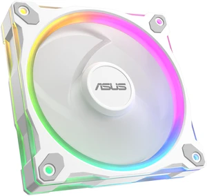 ASUS Prime MR120 ARGB fan white single pack, 28mm extra-thick frame, quiet, high-performance cooling with PWM control, 20 ARGB LEDs with dual-sided frame lighting, Aura Sync compatibility ASUS Prime MR120 ARGB fan white single pack, 28mm extra-thick frame, quiet, high-performance cooling with PWM control, 20 ARGB LEDs with dual-sided frame lighting, Aura Sync compatibility
