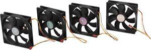 Cooler Master Super Fan 120 - Ball Bearing 120mm Silent Cooling Fan for Computer Cases, CPU Coolers, and Radiators (Value 4-Pack)