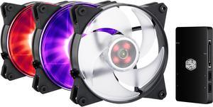 MasterFan Pro 120 mm Air Pressure RGB Fan, 3 in 1 with RGB LED Controller. MFY-P2DC-153PC-R1.