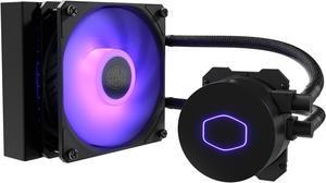 Cooler Master MasterLiquid ML120L RGB V2, Close-Loop AIO CPU Liquid Cooler, 120 Radiator, SickleFlow 120mm, RGB Lighting, 3rd Gen Dual Chamber Pump for AMD Ryzen/Intel LGA1200/1151 LGA 1700 Compatible