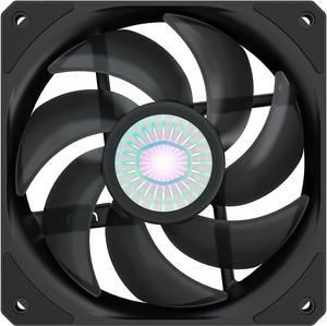 Cooler Master SickleFlow 120 V2 All-Black Square Frame Fan with  Air Balance Curve Blade Design, Sealed Bearing, PWM Control for Computer Case & Liquid Radiator