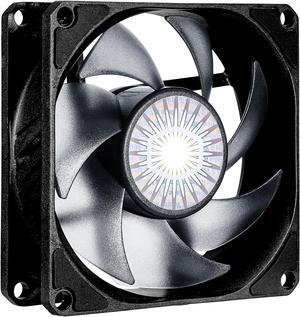 Cooler Master SickleFlow 80 V2 All-Black Square Frame Fan with  Air Balance Curve Blade Design, Sealed Bearing, PWM Control for Computer Case & Air Coolers