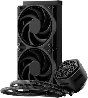 Cooler Master Atmos II Stealth 240 AIO Liquid CPU Cooler, Thicker Radiator, AMD AM5/AM4 & Intel LGA1851/1700 Support Cooler, 240mm, VRM Cooling Fan, Mobius 120P Fan Cybenetics AF Titanium SP Platinum Cooler Master Atmos II Stealth 240 AIO Liquid CPU Cooler, Thicker Radiator, AMD AM5/AM4 & Intel LGA1851/1700 Support Cooler, 240mm, VRM Cooling Fan, Mobius 120P Fan Cybenetics AF Titanium SP Platinum