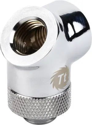 Thermaltake Pacific CL-W053-CU00SL-A Pacific DIY LCS Chrome G1/4 45 & 90 Degree Adapter Fitting