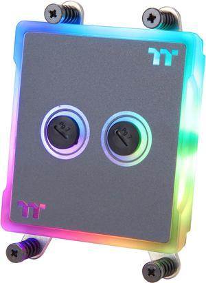 Thermaltake W6, RBG Software Enabled (TT RGB Plus/Alexa/Razer Chroma), AMD Ryzen Threadripper TR4 Full Coverage, Built-in Temp Sensor CPU Water Block CL-W225-CU00SW-A