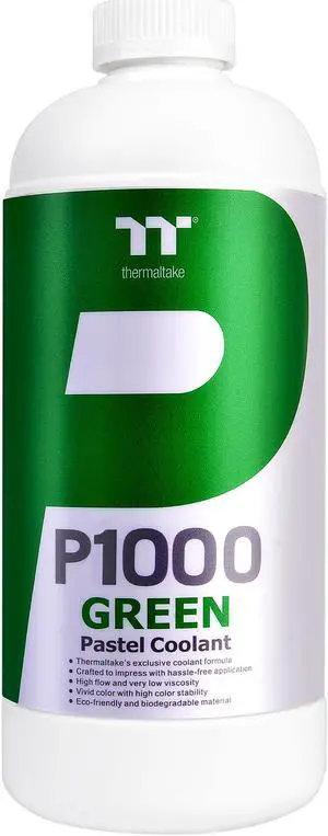 Thermaltake P1000 1000ml New Formula Green Pastel Coolant Anti-Corrosion Anti-Freeze Miimize Airlock CL-W246-OS00GR-A