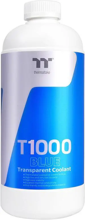 Thermaltake T1000 1000ml New Formula Blue Transparent Coolant Anti-Corrosion Anti-Freeze Miimize Precipitation CL-W245-OS00BU-A