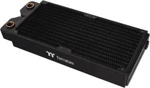 Thermaltake CLM240, 40mm Thick 240mm Long, High-Density Fins, Dual-Row, Copper Tubes Copper Radiator CL-W237-CU00BL-A