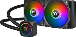 Thermaltake TH240 ARGB Motherboard Sync Edition Intel/AMD All-in-One Liquid Cooling System 240mm High Efficiency Radiator CPU Cooler, CL-W286-PL12SW-A LGA 1700 Compatible