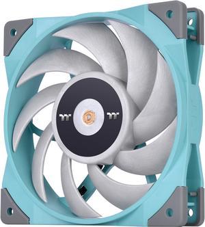 Thermaltake ToughFan 12 Turquoise High Static Pressure 2000 PWM, Metal-Reinforced Motor Hub, Gen.2 Hydraulic Bearing 120mm Case/Radiator Fan CL-F117-PL12TQ-A