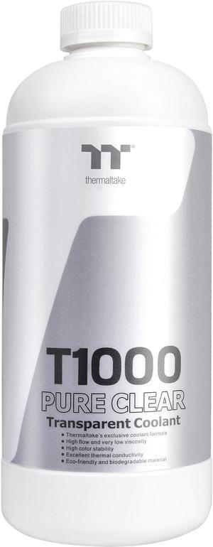 Thermaltake T1000 Pure Clear Transparent 1000ml Coolant for PC Water Cooling, Anti-Corrosion, Anti-Freeze for Copper, Brass, Nickel and Aluminum CL-W245-OS00TR-A