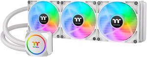 Thermaltake TH420 ARGB Sync All-In-One Liquid Cooler Snow Edition, AMD(AM5/AM4) Intel(LGA 1700/1200), 420mm High Efficiency Radiator, CL-W369-PL14SW-A