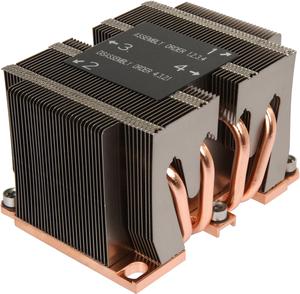 Dynatron B8 Intel Skylake Socket FCLGA 3647 Narrow ILM, Aluminum Fins, Copper Base heatsink with heatpipe embedded for 2U Server up to CPU power 205 Watts