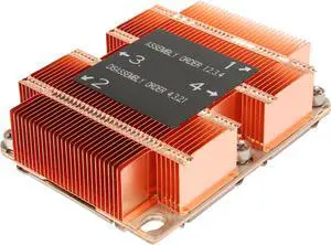 Dynatron B4 Intel Skylake Socket FCLGA3647 Narrow ILM copper stacked fin with Vapor Chamber base heatsink for 1U Server up to CPU power 205 Watts