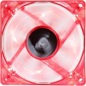 Bgears b-PWM 80 Translucent Red with RED LEDs, 2 ball Bearing PWM fan with  500 to 4000RPM, 78CFM, 37dba