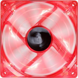 Bgears b-PWM 90 Translucent Red with Red LEDs, 2 ball Bearing PWM fan with  500 to 4000RPM, 88CFM, 39dba