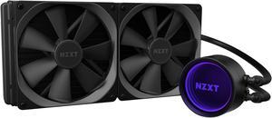 NZXT Kraken X63 280mm - RL-KRX63-01 - AIO RGB CPU Liquid Cooler - Rotating Infinity Mirror Design - Improved Pump - Powered By CAM V4 - RGB Connector - Aer P 140mm Radiator Fans LGA 1700 Compatible