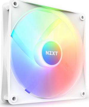 NZXT F140 RGB Core Fan - RF-C14SF-W1 - 140mm Hub-Mounted RGB Fan - Sublime RGB Lighting - PWM Control - Single, 140mm Case Fan - White