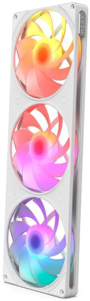 NZXT F420 RGB Reverse White 420mm PWM Single-Frame Reverse-Blade RGB Fan NZXT F420 RGB Reverse White 420mm PWM Single-Frame Reverse-Blade RGB Fan