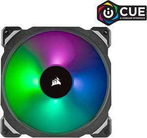 CORSAIR ML140 PRO RGB, 140mm Premium Magnetic Levitation RGB LED PWM Fan, CO-9050078-WW. 2-Pack with Lighting Node PRO.