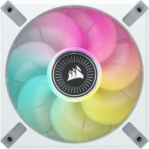 CORSAIR iCUE ML120 RGB ELITE Premium 120mm PWM Magnetic Levitation Fan - White