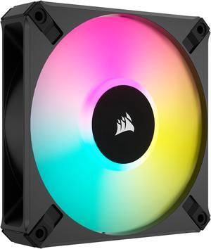 CORSAIR iCUE AF120 ELITE RGB 120mm PWM Fan  Eight RGB LEDs  AirGuide Technology  Fluid Dynamic Bearing  CORSAIR iCUE Software Compatible