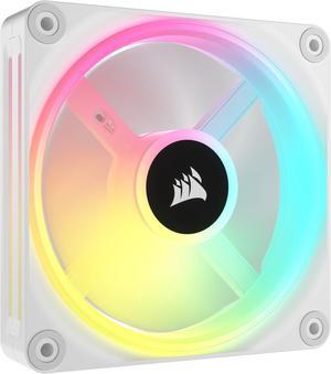 CORSAIR QX RGB Series, iCUE LINK QX120 RGB WHITE, 120mm Magnetic Dome RGB Fan,  Expansion Kit