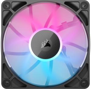 CORSAIR iCUE Link RX120 RGB 120mm PWM Fan  Magnetic Dome Bearing  Single Fan  Black