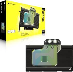 CORSAIR Hydro X Series iCUE LINK XG7 RGB 4080 SUPRIM/GAMING TRIO GPU Water Block - For MSI GeForce RTX 4080 GAMING SUPRIM/GAMING TRIO cards - Nickel-Plated Copper GPU Water Block w/ Included Backplate