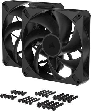 CORSAIR RS140 MAX 140mm PWM Thick Fans Dual Pack - 30mm Thickness - High Static Pressure - Up to 1,600 RPM - Liquid Crystal Polymer Construction