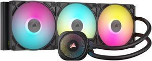 CORSAIR iCUE LINK TITAN 420 RX RGB Liquid CPU Cooler – RX140 RGB Fans – Fits Intel® LGA 1851/1700, AMD® AM5/AM4 – iCUE LINK System Hub Included