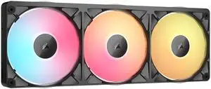 CORSAIR iCUE LINK RX360 II RGB PWM Fans - Unified Frame - Optimized for Quiet Operation - Up to 2,100 RPM - 8 RGB LEDs per Fan - Requires iCUE LINK System Hub (Sold Separately) CORSAIR iCUE LINK RX360 II RGB PWM Fans - Unified Frame - Optimized for Quiet Operation - Up to 2,100 RPM - 8 RGB LEDs per Fan - Requires iCUE LINK System Hub (Sold Separately)