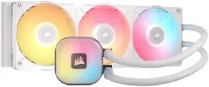 CORSAIR iCUE LINK TITAN II 360 RX RGB AIO Liquid CPU Cooler - White - RX II RGB Fans - Fits AMD AM5/AM4 & Intel LGA 1954/1851/1700 - iCUE LINK System Hub Included CORSAIR iCUE LINK TITAN II 360 RX RGB AIO Liquid CPU Cooler - White - RX II RGB Fans - Fits AMD AM5/AM4 & Intel LGA 1954/1851/1700 - iCUE LINK System Hub Included