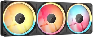 CORSAIR iCUE LINK LX360-R Unified Frame RGB PWM Reverse Fans, 54 RGB LEDs, 2,400 RPM, 66.7 CFM, Magnetic Dome Bearing, System Hub Included CORSAIR iCUE LINK LX360-R Unified Frame RGB PWM Reverse Fans, 54 RGB LEDs, 2,400 RPM, 66.7 CFM, Magnetic Dome Bearing, System Hub Included