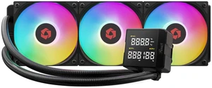 Rosewill FROSTMAX 360mm Digital ARGB AIO CPU Cooler - Real-Time Digital Display, 360mm Radiator, 3 x ARGB PWM Fans, Upgraded Copper Base Design, Ultra-Quiet High-Performance Cooling, AMD AM5/AM4 & Int Rosewill FROSTMAX 360mm Digital ARGB AIO CPU Cooler - Real-Time Digital Display, 360mm Radiator, 3 x ARGB PWM Fans, Upgraded Copper Base Design, Ultra-Quiet High-Performance Cooling, AMD AM5/AM4 & Int